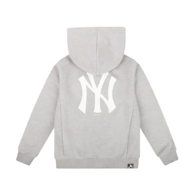 MLB New York Yankees Letter Hoodie Jacket Unisex Grey 31TR03111-50M