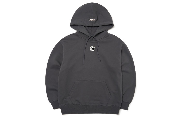 MLB New York Yankees Letter Hoodie Pullover Gray 3AHDB0114-50CGS