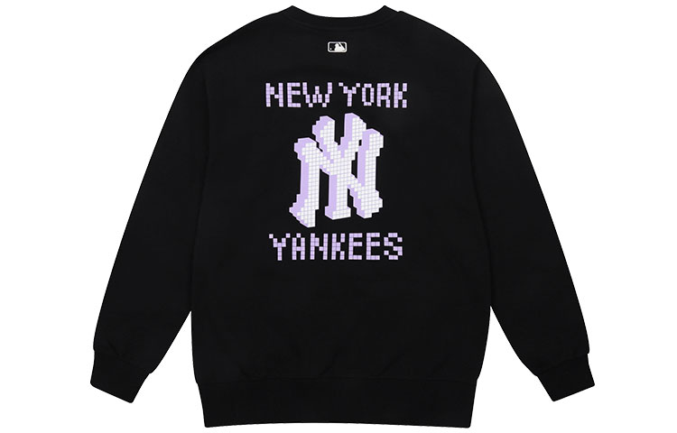 MLB New York Yankees Letter Logo Crewneck Pullover Sweatshirt Black () 31MTG2111-50L