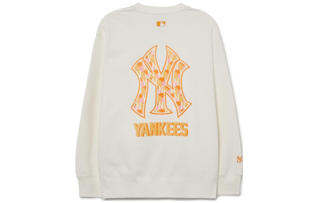 MLB New York Yankees Letter Logo Crewneck Sweatshirt Unisex Off-White 3AMTM0131-50CRS