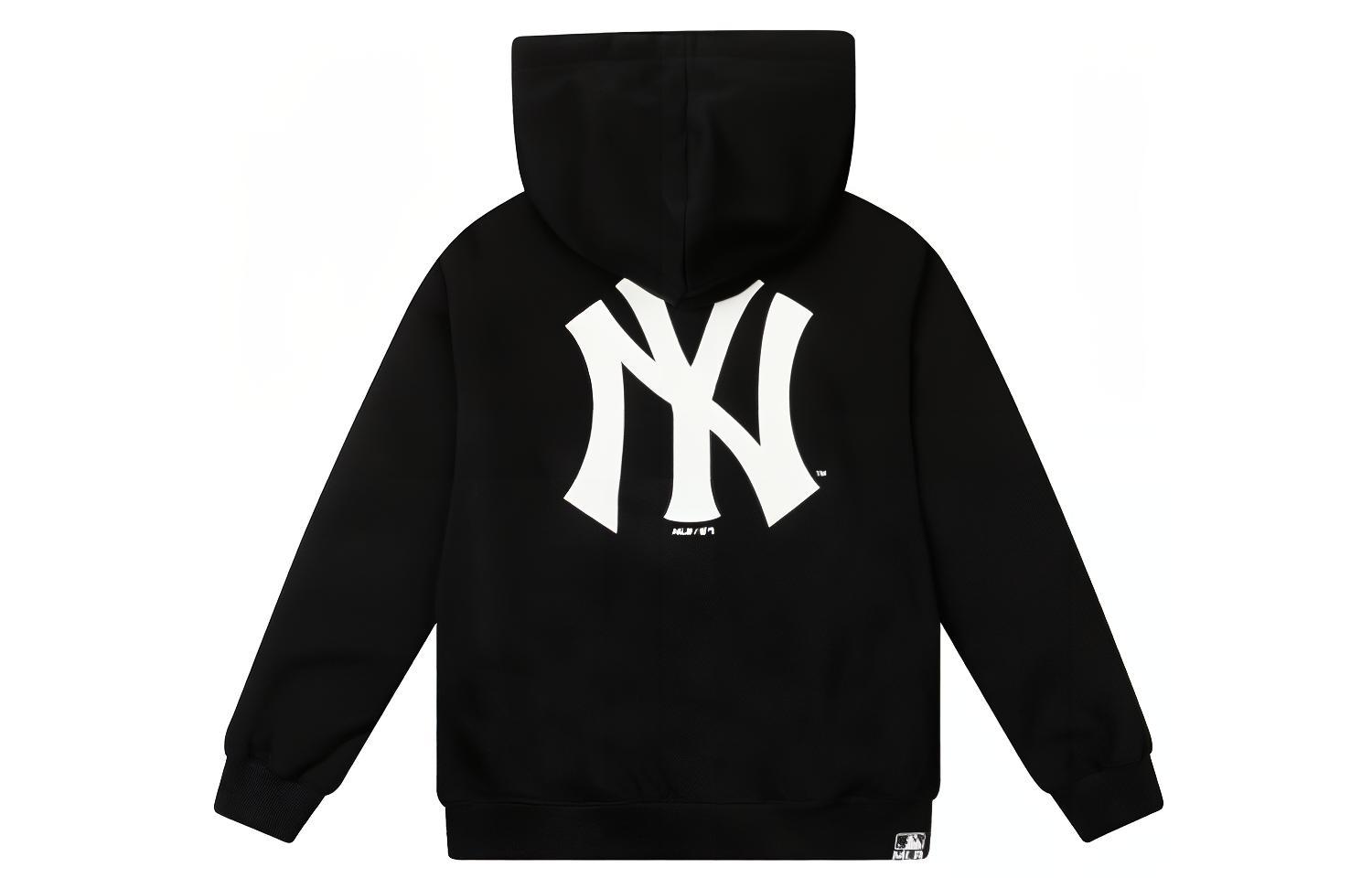 MLB New York Yankees Letter Logo Hoodie Zip-Up Unisex Black 31TRB7061-50L