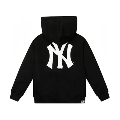 MLB New York Yankees Letter Logo Hoodie Zip-Up Unisex Black 31TRB7061-50L
