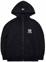 MLB New York Yankees Letter Logo Zip Hoodie Unisex Black 3ATRB0121-50BKS MLB New York Yankees Letter Logo Zip Hoodie Unisex Black 3ATRB0121-50BKS
