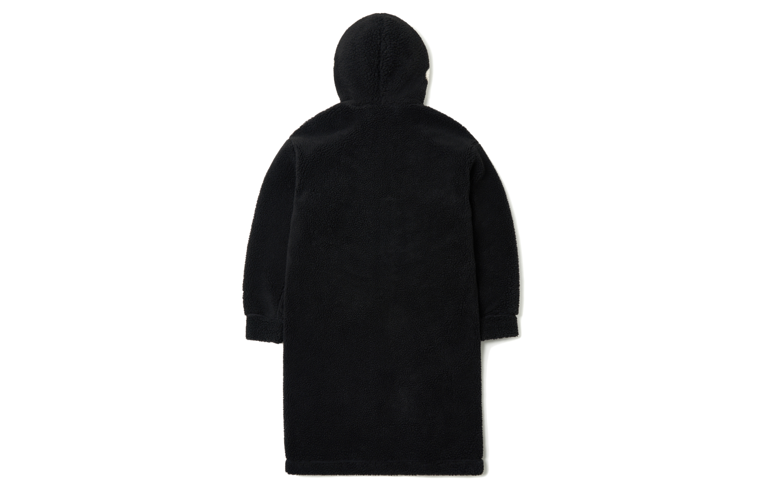 Lookbook MLB New York Yankees Letter Patch Sherpa Coat Unisex Black. 3AJPF2816-50BKS
