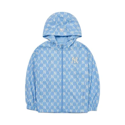 MLB New York Yankees Letter Print Jacket Unisex Blue 7AWJM0223-50BLL