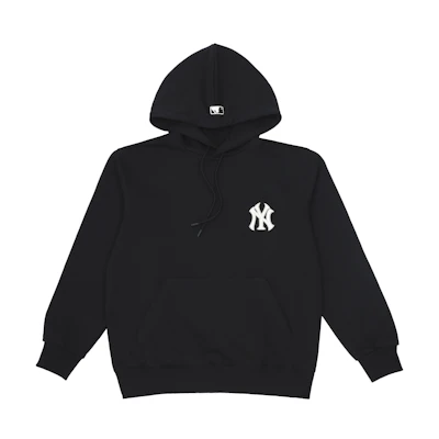 MLB New York Yankees Letter Print Loose Hoodie Unisex - Black 3AHDB0214-50BKS