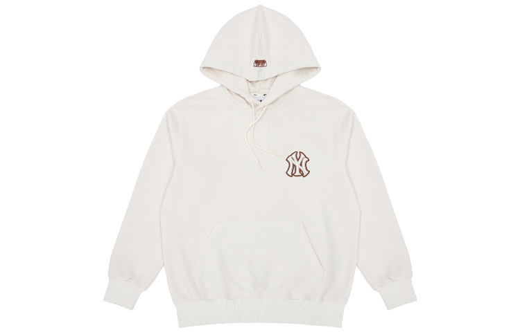 MLB New York Yankees Letter Print Oversized Hoodie Unisex - White 3AHDB0214-50CRS 圖 2