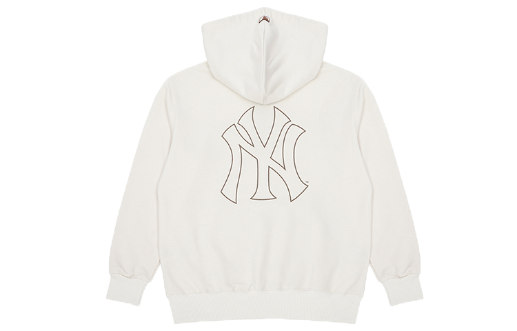 MLB New York Yankees Letter Print Oversized Hoodie Unisex - White 3AHDB0214-50CRS 圖 3