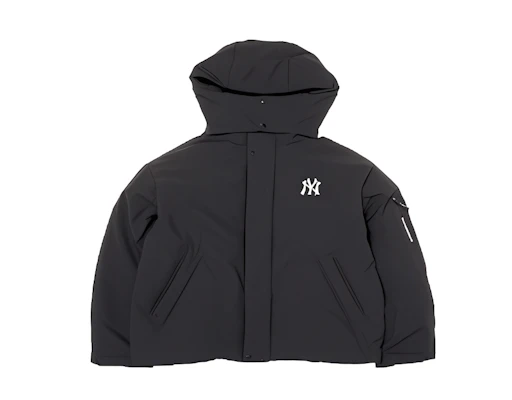 MLB 紐約洋基字母印花拉鍊連帽外套 男女款 黑色 3ADJB1246-50BKS Order MLB 紐約洋基字母印花拉鍊連帽外套 男女款 黑色 3ADJB1246-50BKS