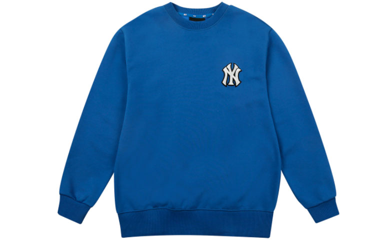 MLB New York Yankees Letter Pullover Crewneck Sweatshirt Unisex Blue 31MT08111-50U