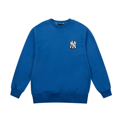 MLB New York Yankees Letter Pullover Crewneck Sweatshirt Unisex Blue 31MT08111-50U