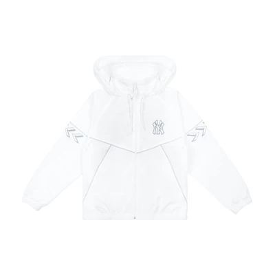 MLB New York Yankees Letter Zip Hoodie Jacket Unisex White - Perfect Gift Idea 31JPUD111-50W