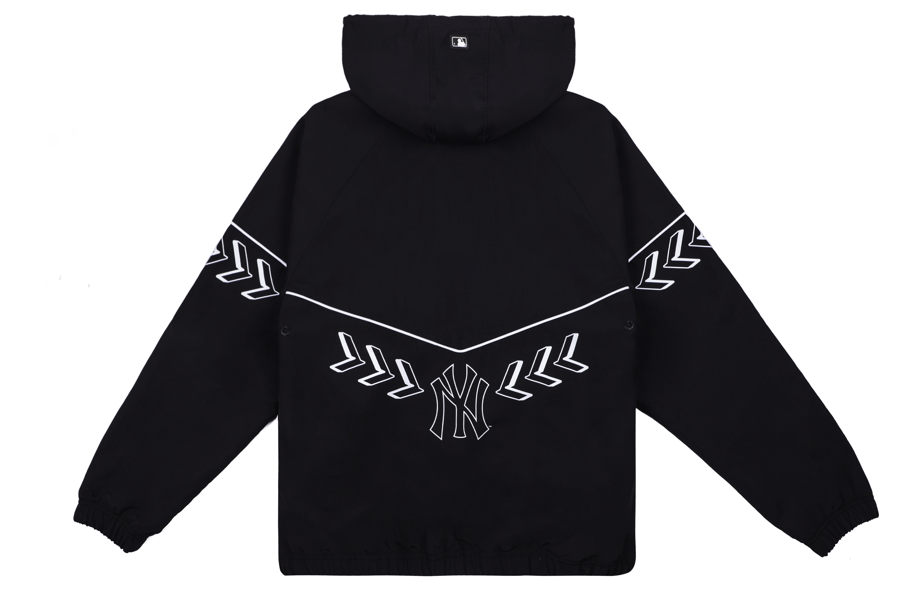 MLB New York Yankees Letter Zip Hoodie Jacket Unisex Black 31JPUD111-50L 圖 3