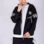 Shop MLB New York Yankees Letter Zip Hoodie Jacket Unisex Black 31JPUD111-50L