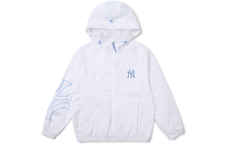 MLB New York Yankees Lightweight Hooded Jacket Unisex White 31JPIA131-50W