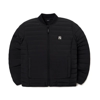 MLB New York Yankees Lightweight Quilted Down Jacket Black Unisex Winter Short. 3ADJL0216-50BKS