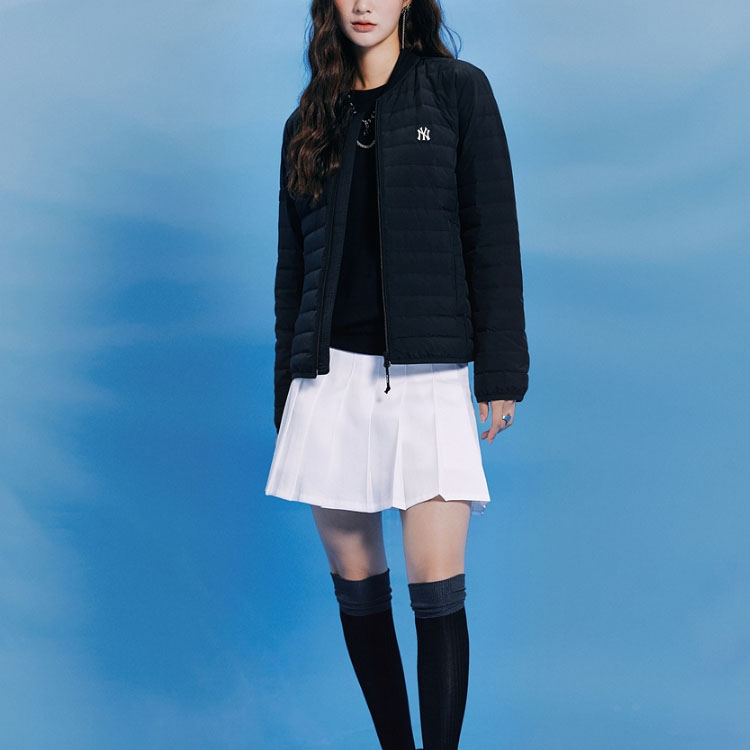 MLB New York Yankees Lightweight Quilted Down Jacket Black Unisex Winter Short. 3ADJL0216-50BKS 圖 4