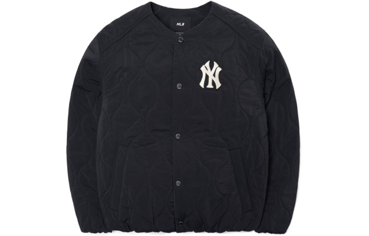 MLB New York Yankees Lightweight Short Puffer Jacket Unisex Black 3APDL0216-50BKS