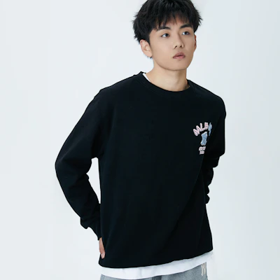 MLB New York Yankees Logo Crewneck Pullover Unisex Sweatshirt Black 3AMTL5116-50BKS Details for MLB New York Yankees Logo Crewneck Pullover Unisex Sweatshirt Black 3AMTL5116-50BKS