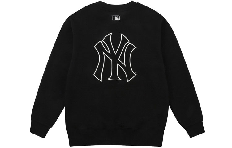 MLB New York Yankees Logo Crewneck Retro Sweatshirt Unisex Black 31MT04111-50L