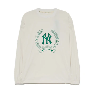 MLB New York Yankees Logo Crewneck Sweatshirt Unisex Off-White 3AMTG0334-50CRD
