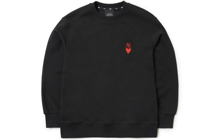 MLB New York Yankees Logo Crewneck Sweatshirt Unisex Black 3AMTH0314-50BKS