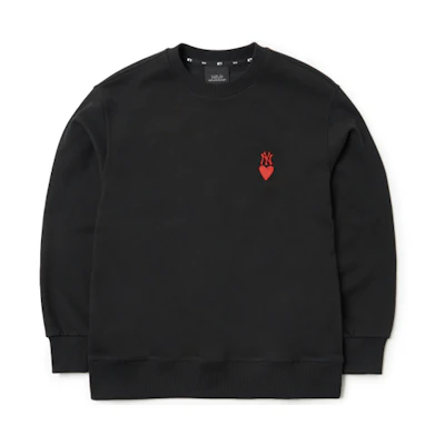 MLB New York Yankees Logo Crewneck Sweatshirt Unisex Black 3AMTH0314-50BKS