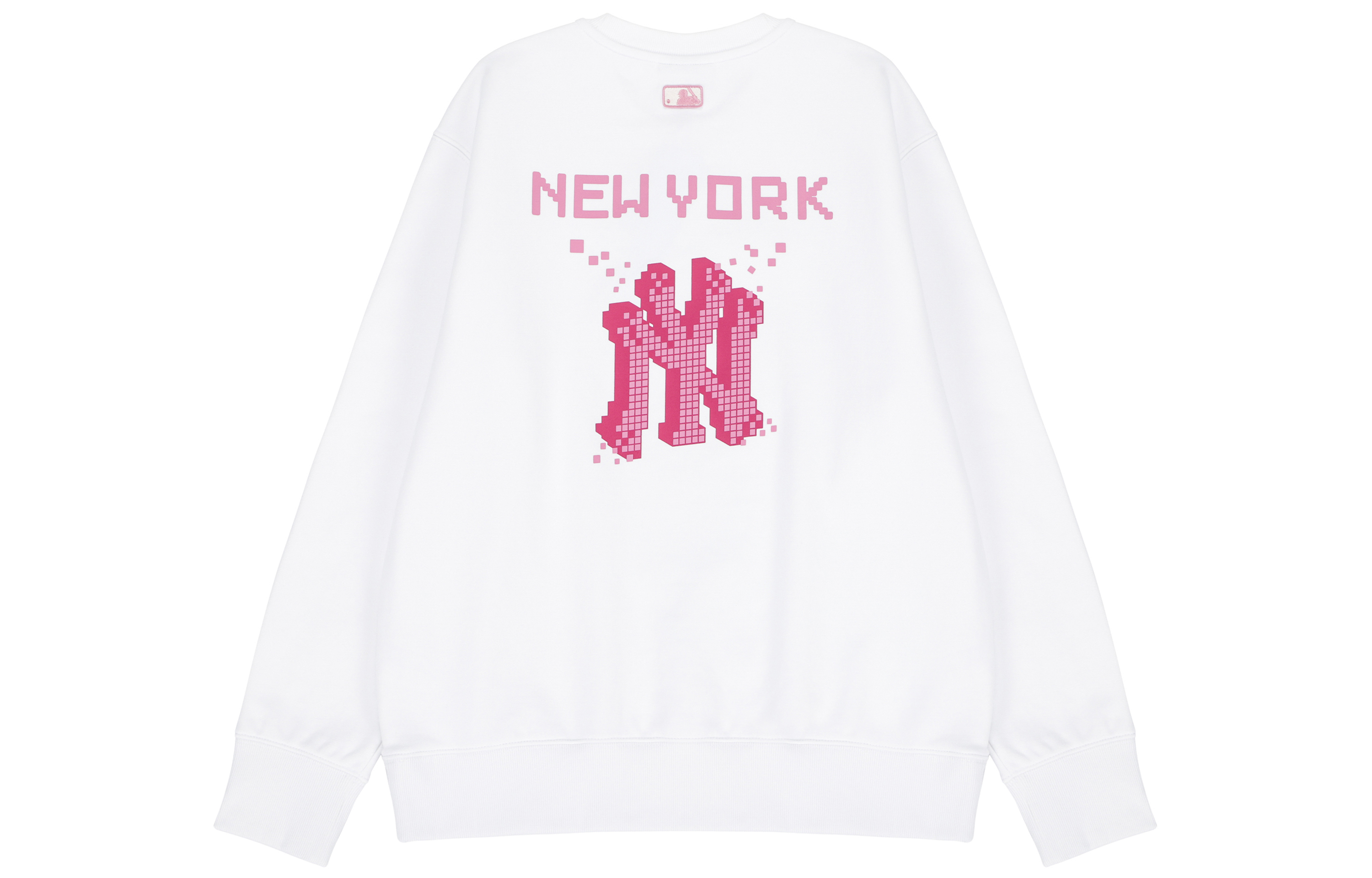 MLB New York Yankees Logo Crewneck Sweatshirt Unisex Off-White 3AMTP0121-50WHS 圖 3