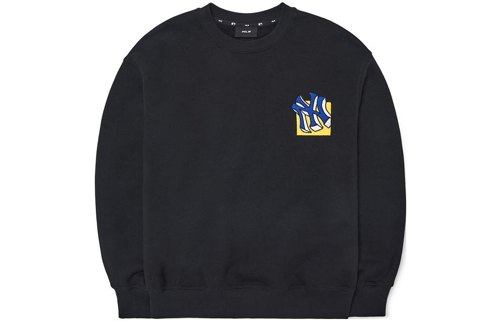 Lookbook MLB New York Yankees Logo Crewneck Sweatshirt Unisex - Black 3AMTL0426-50BKS