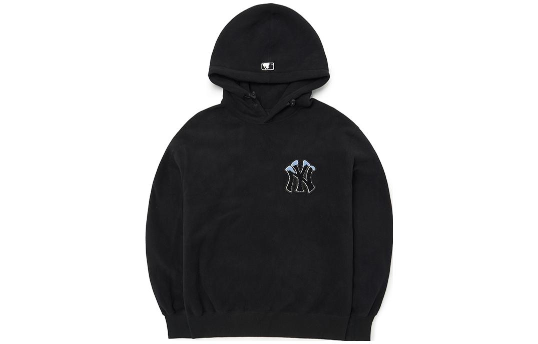 MLB New York Yankees Logo Embroidered Black Unisex Long-Sleeve Sweatshirt 3AHDBS124-50BKS