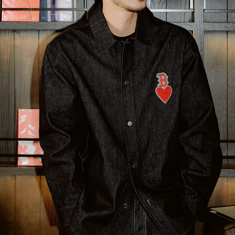 Purchase Camisa Negra Unisex MLB Yankees Logo Bordado Manga Larga Denim. 3ADRH0124-43BKS