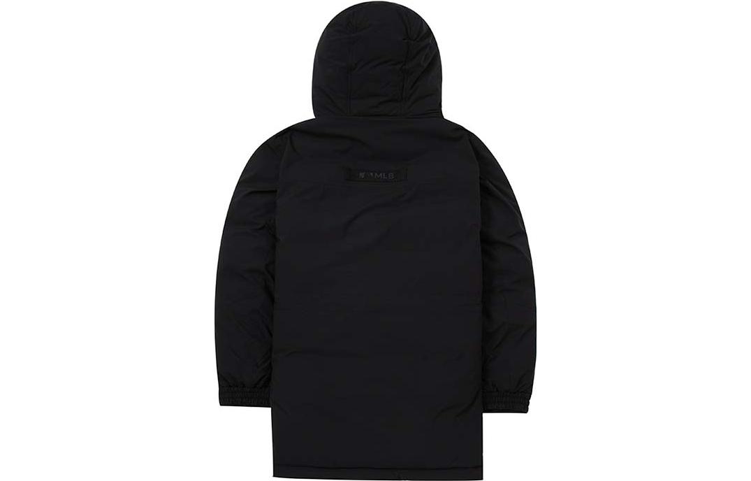 MLB New York Yankees Logo Embroidered Hoodie Puffer Jacket Unisex Black Short款 3ADJB1926-50BKS 圖 3