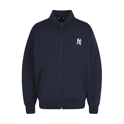 MLB New York Yankees Logo Embroidered Navy Unisex Long Sleeve Jacket 31TRT1011-50N