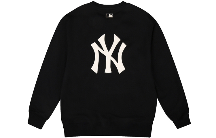 MLB New York Yankees Logo Fleece Crewneck Sweatshirt Unisex Black 31MTF2961-50L