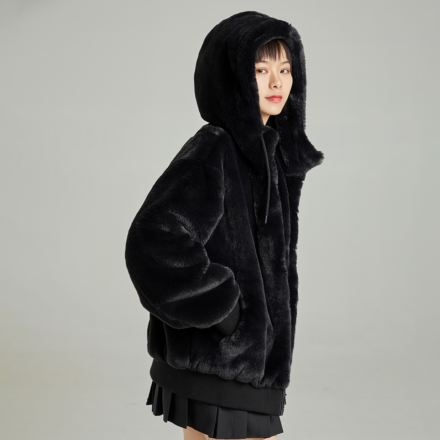 Cheap MLB 뉴욕 양키스 로고 플리스 윈드브레이커 자켓 유니섹스 - 블랙 3AFDB0426-50BKS