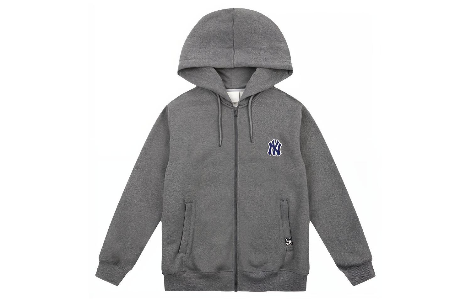 MLB New York Yankees Logo Graphic Unisex Long-Sleeve Sweatshirt Grey Marl 31TR07061-50M