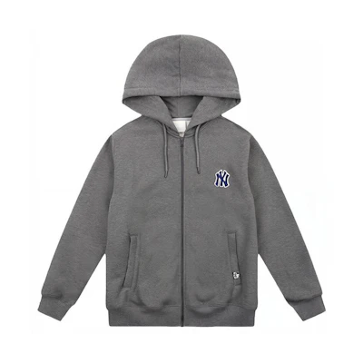 MLB New York Yankees Logo Graphic Unisex Long-Sleeve Sweatshirt Grey Marl 31TR07061-50M