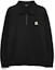 Order MLB New York Yankees Logo Half-Zip Long Sleeve Polo Sweatshirt Unisex Black 3AMTB0534-50BKS
