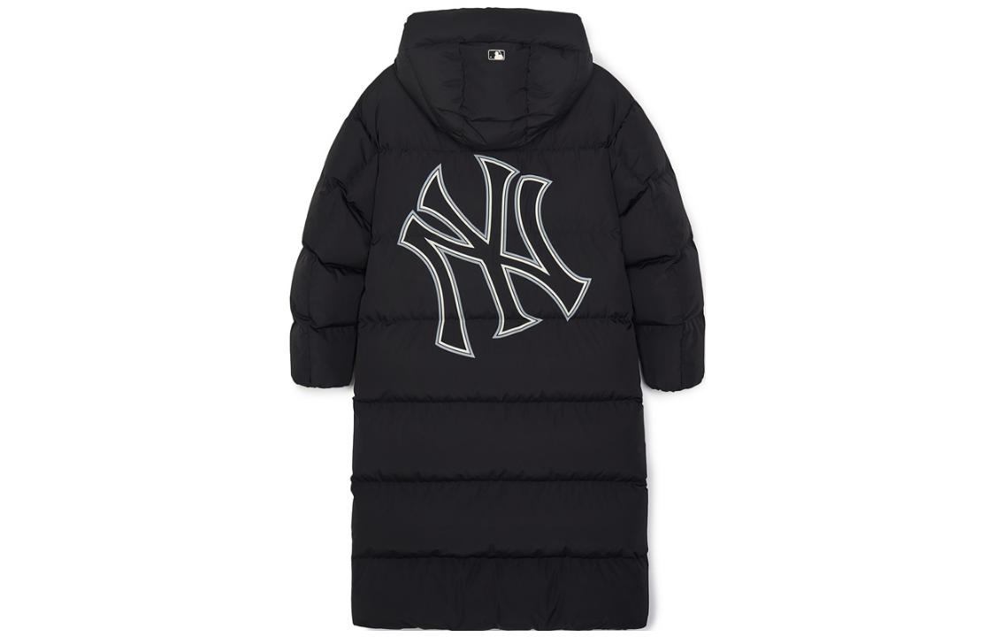MLB New York Yankees Logo Hooded Quilted Puffer Jacket Unisex Black. 3ADJB1836-50BKS
