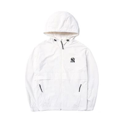 MLB New York Yankees Logo Hoodie Jacket Unisex - White. 3AWJ01014-50IVS