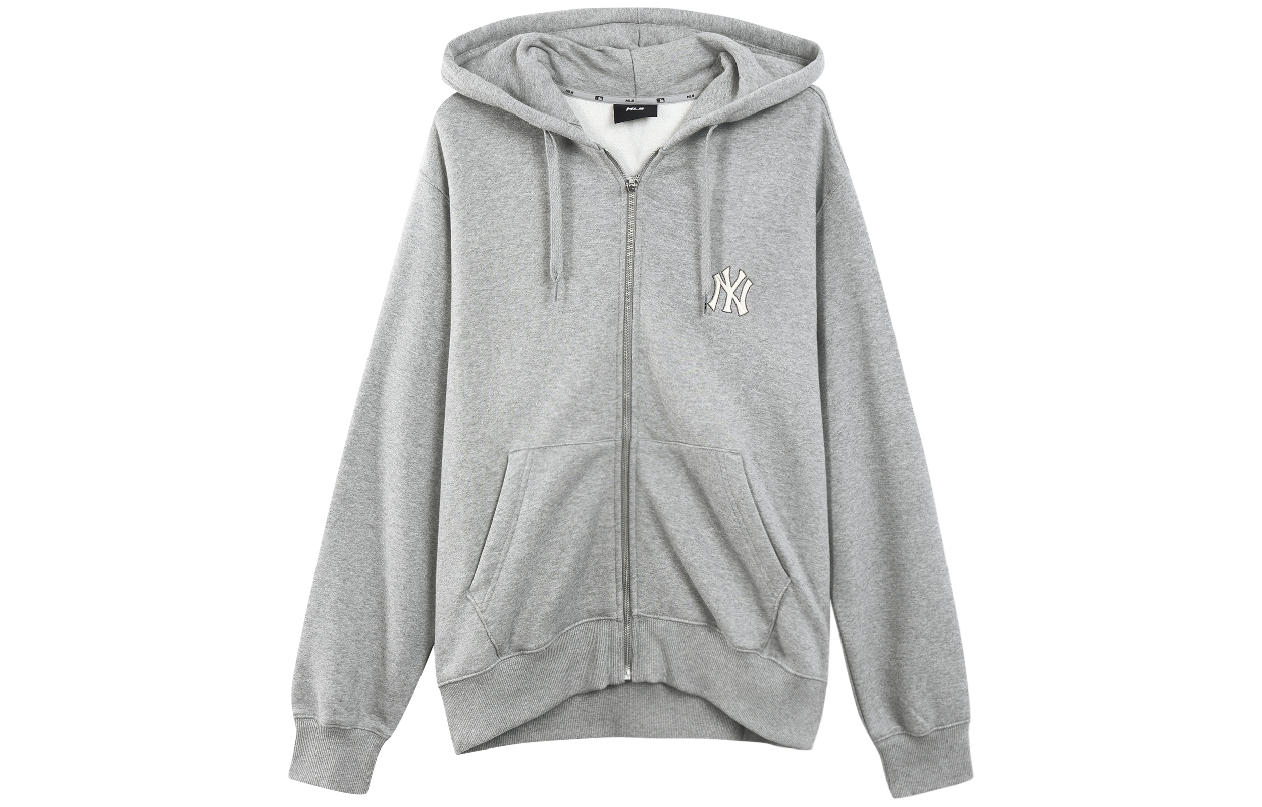 MLB New York Yankees Logo Hoodie Jacket Unisex Gray 3ATRB0116-50MGS