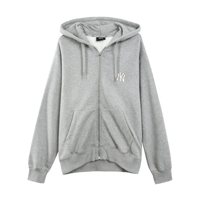 MLB New York Yankees Logo Hoodie Jacket Unisex Gray 3ATRB0116-50MGS
