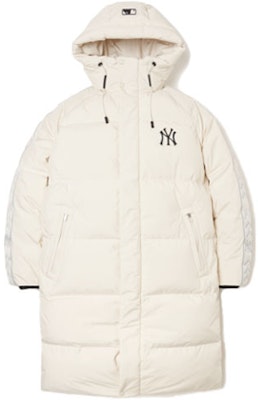 MLB ニューヨーク・ヤンキース ロゴ フーディー ロング パファー ジャケット ホワイト 3ADJJ0516-50CRS Order MLB ニューヨーク・ヤンキース ロゴ フーディー ロング パファー ジャケット ホワイト 3ADJJ0516-50CRS