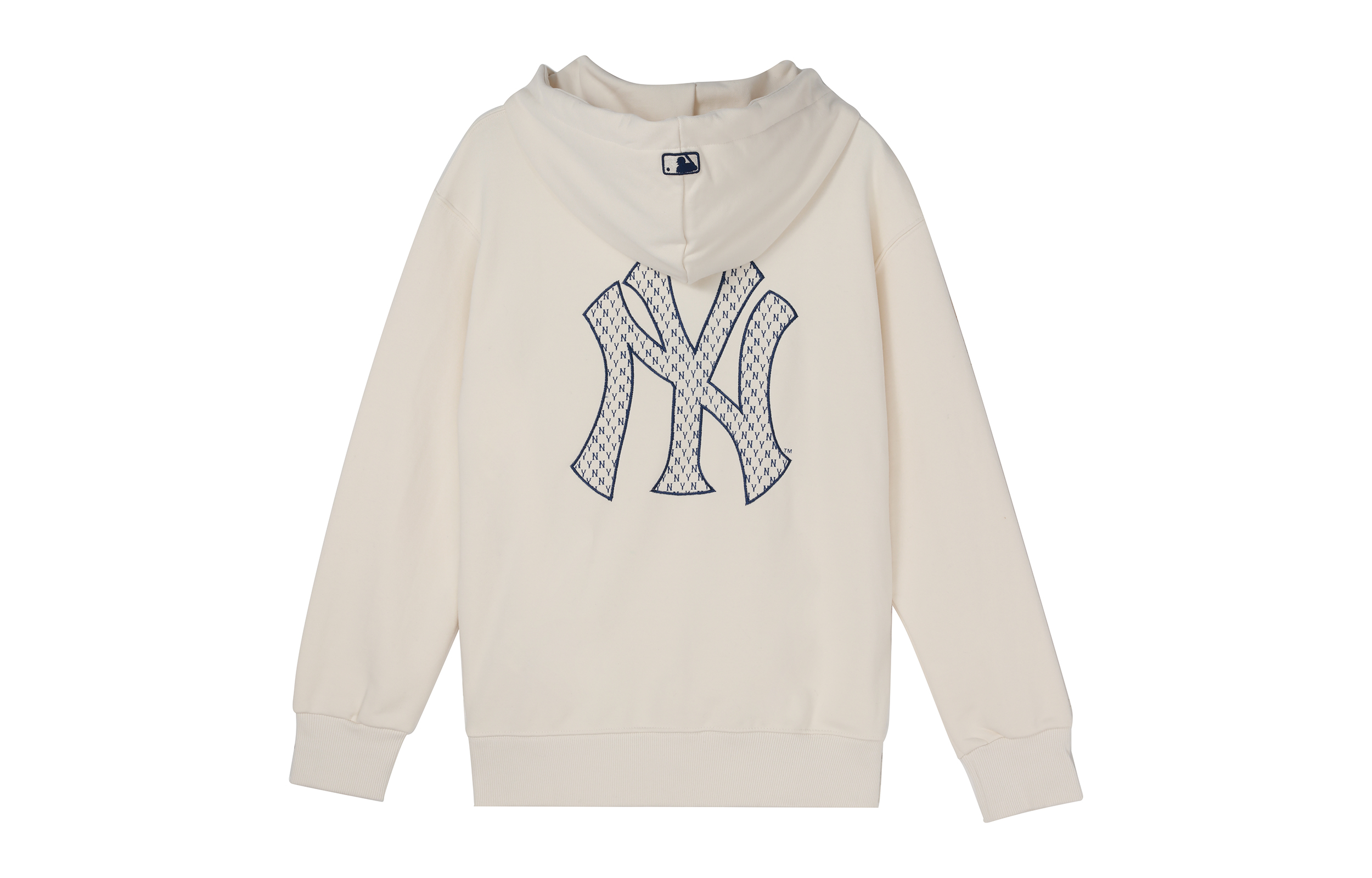 MLB New York Yankees Logo Hoodie Unisex White Pullover Sweater 3AHDM0121-50CRS 圖 3
