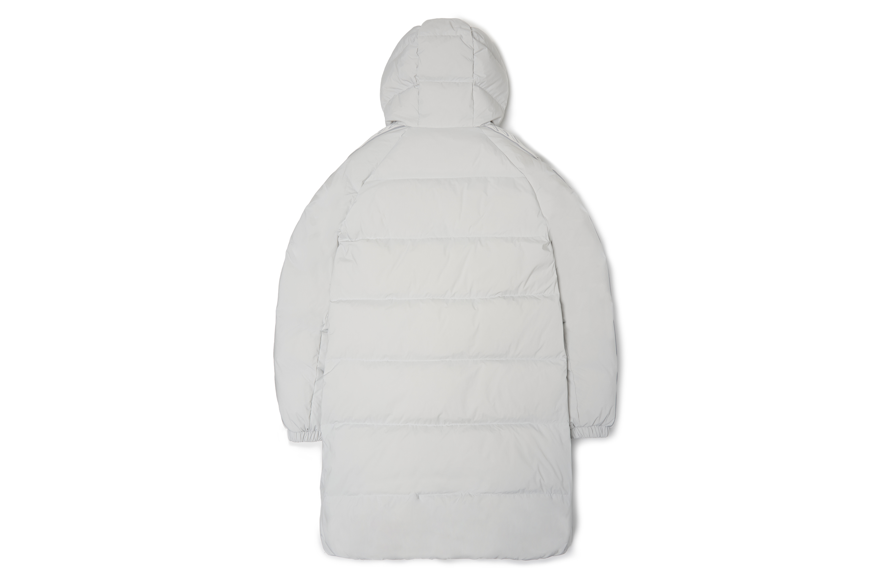 MLB New York Yankees Logo Long Down Hoodie Jacket Unisex Light Gray Winter Coat 3ADJJ0616-50GRL 圖 3