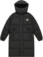 MLB New York Yankees Logo Long Winter Puffer Jacket Unisex Black 3ADJEC816-50BKS MLB New York Yankees Logo Long Winter Puffer Jacket Unisex Black 3ADJEC816-50BKS