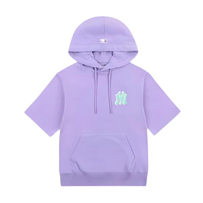 MLB New York Yankees Logo Loose Fit Hoodie Unisex - Violet 31HD51131-50V