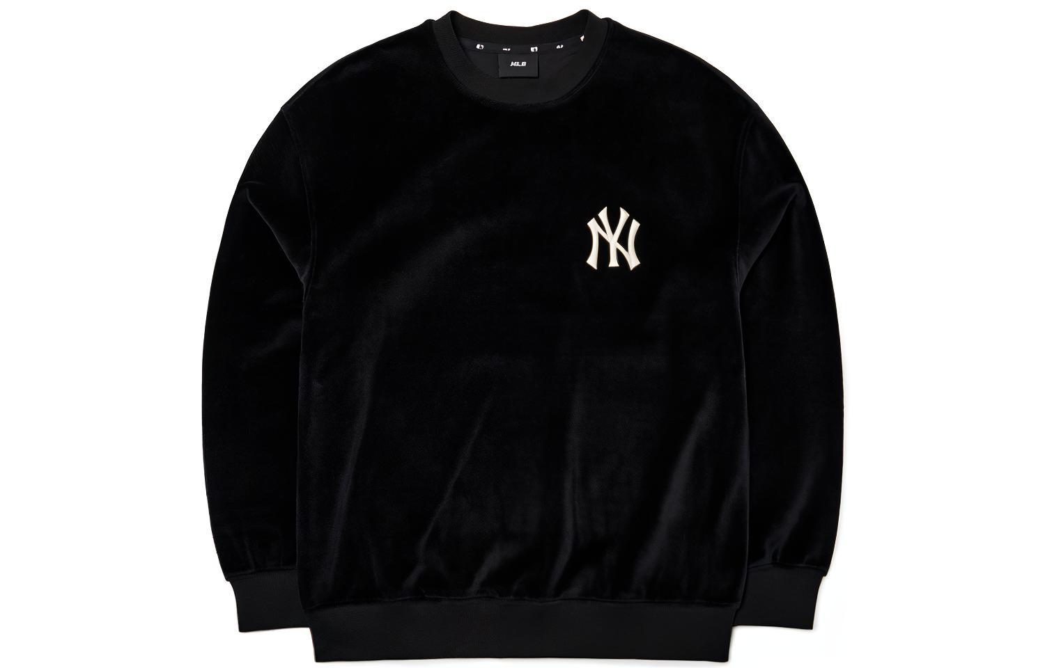 MLB New York Yankees Logo Loose Fit Sweatshirt Unisex Black 3AMT00314-50BKS