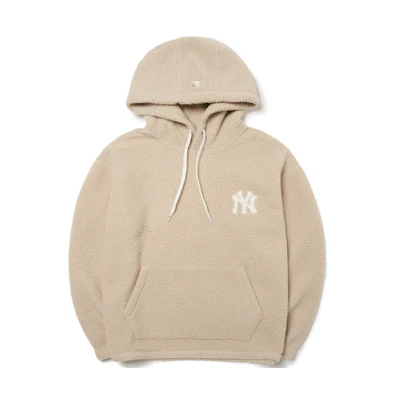 MLB New York Yankees Logo Loose Hoodie Desert Yellow Unisex 3AHDE5216-50SAS