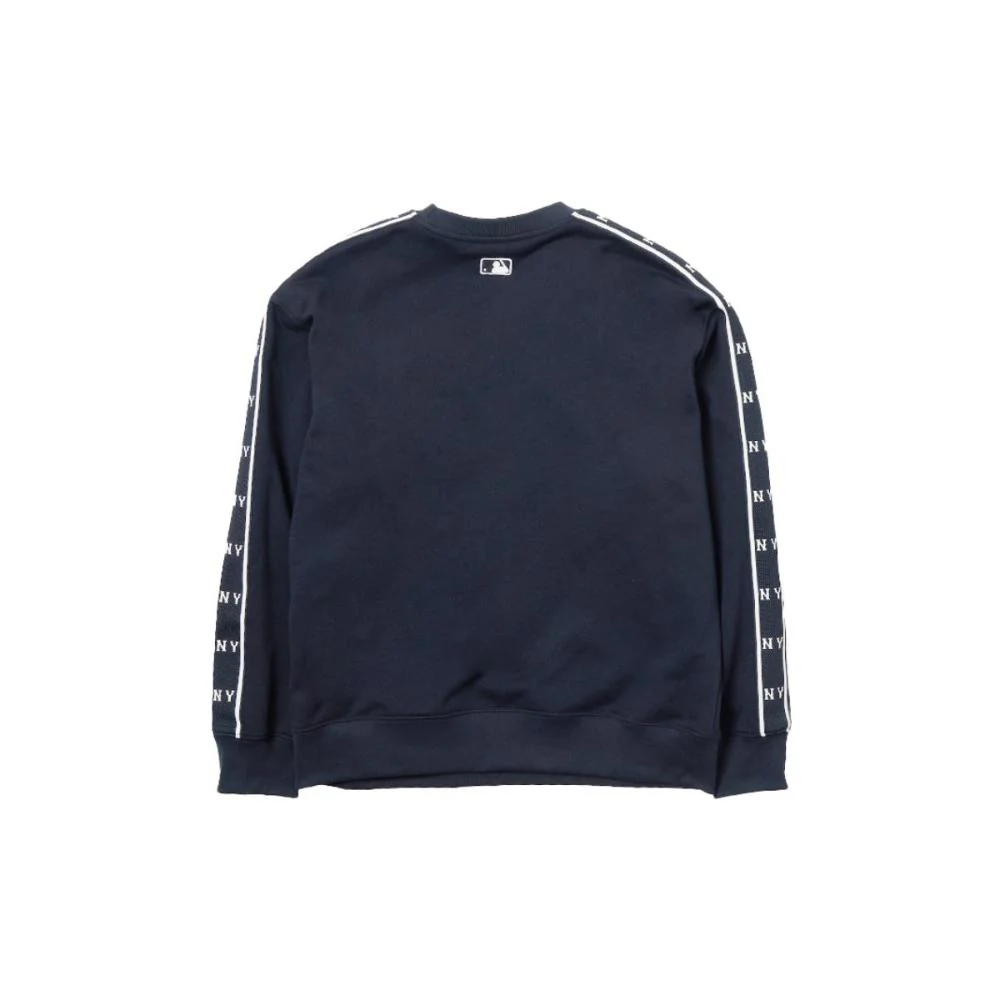 MLB New York Yankees Logo Print Crewneck Pullover Sweatshirt Unisex Black 3AMTM0644-50BKS 圖 3